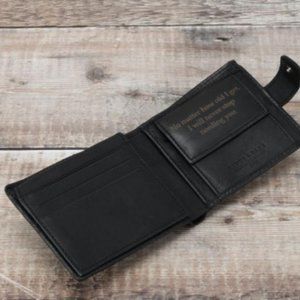 Leather Wallet, Personalized Gift for Boyfriend